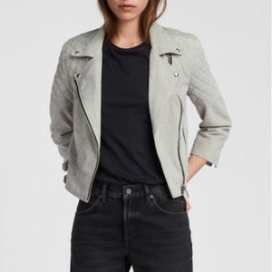 AllSaints Suede Beattie Biker